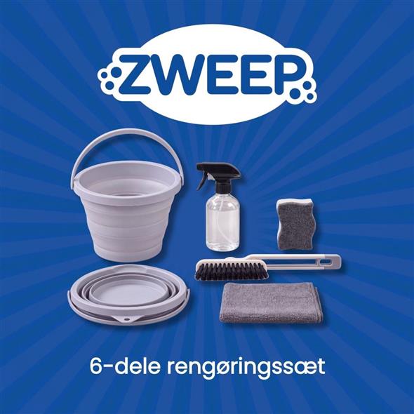 🧽✨ ZWEEP – 6-delt rengøringssæt ✨🧽