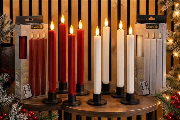 4 PAK RILLEDE KRONELYS🕯️